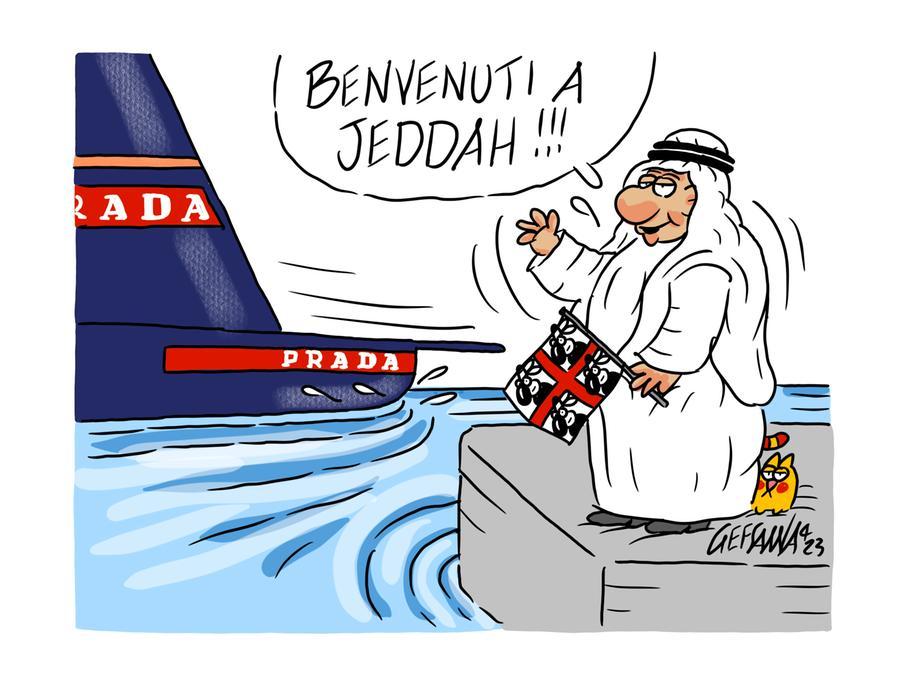 La vignetta di Gef: America’s cup dalla Sardegna a Jeddah