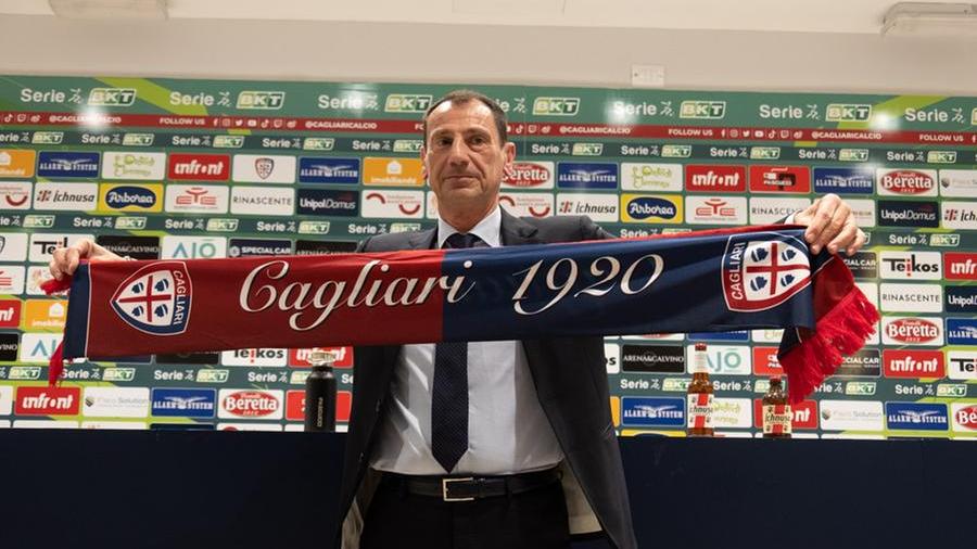 Nereo Bonato nel giorno del suo arrivo a Cagliari