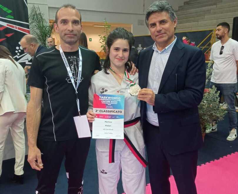 La giovane cintura rossa Martina Melani si è laureata vice campionessa italiana nella categoria junior -68 kg