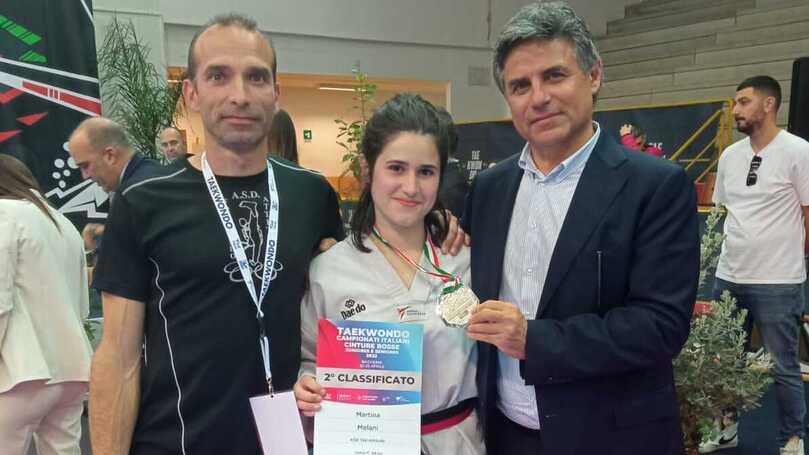 La giovane cintura rossa Martina Melani si è laureata vice campionessa italiana nella categoria junior -68 kg