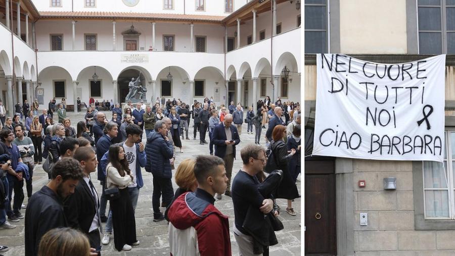 Centinaia di persone alla commemorazione di Barbara Capovani in Sapienza a Pisa (foto Muzzi)