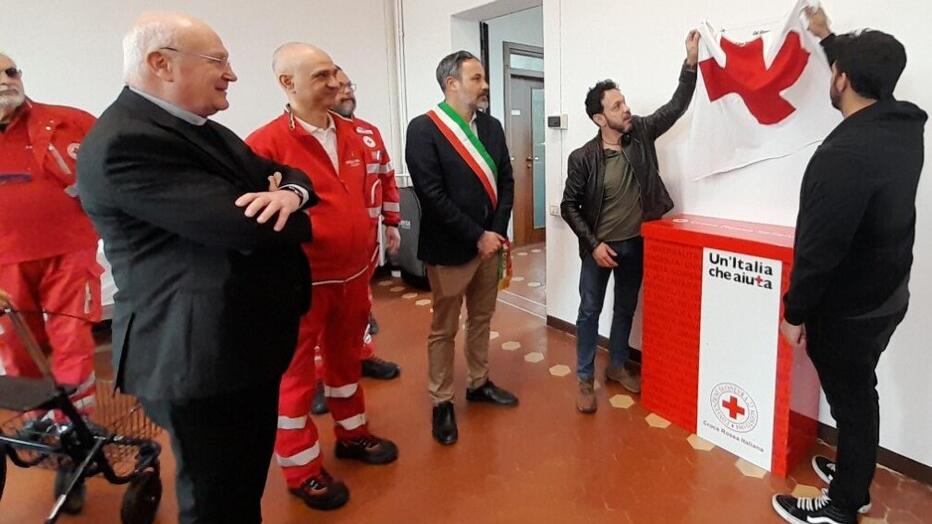 Croce Rossa Carpi Triplice inaugurazione Un’ambulanza, sala corsi e la cucina 