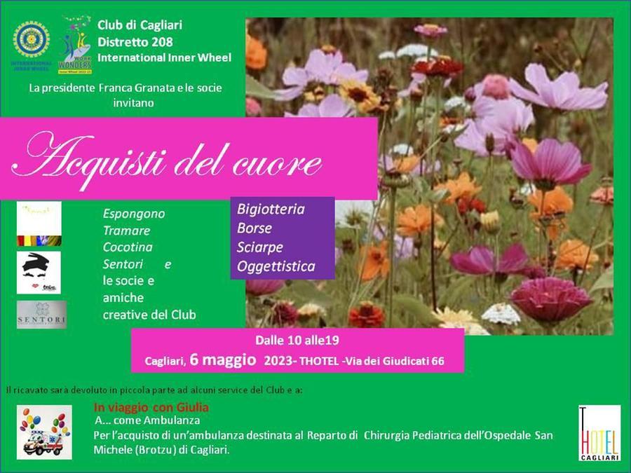 Un’ambulanza per la Chirurgia pediatrica del Brotzu: vendita di beneficenza dell’Inner Wheel di Cagliari al Thotel
