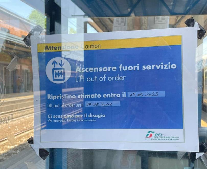 Castelfranco. Ascensori guasti in stazione «È sempre la stessa storia» 