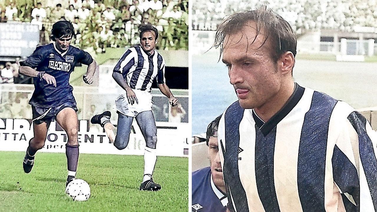 Luciano
Spalletti, empolese ma viareggino d’adozione in una azione di gioco e primo piano
