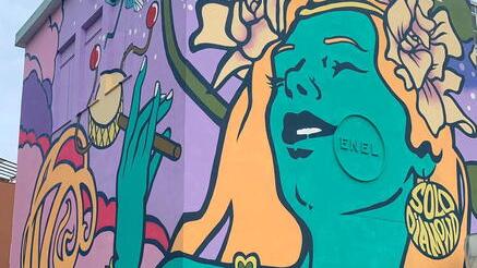 Sul viale Boccaccio ecco Sirvana, il murale che salva il pianeta
