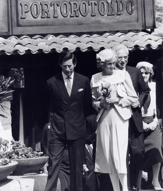 Quando nel 1985 Carlo visitò l’isola. A Porto Rotondo con Diana