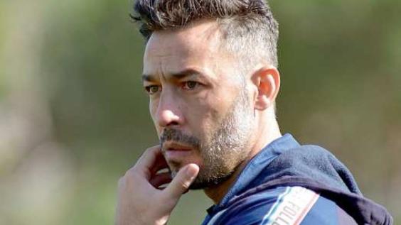 Il tecnico del FolGav Marco Bonura durante un match (foto Giancarlo Grassi)