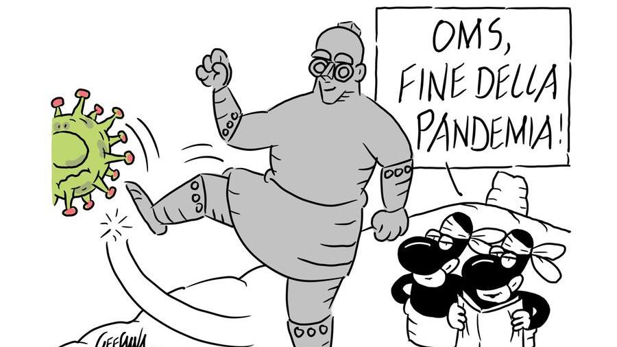 La vignetta di Gef: l’Oms dichiara finita la pandemia
