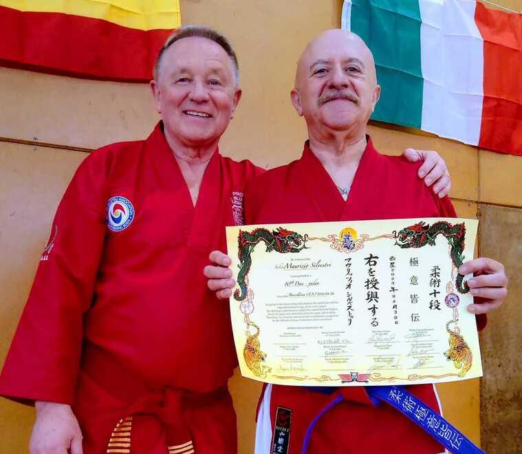 Complimenti al samurai Silvestri: ora è nell’Olimpo del decimo dan