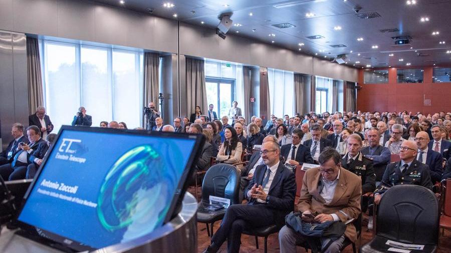 Il premio Nobel per la Fisica Parisi al fianco del sindaco di Cagliari Truzzu (foto mario rosas)