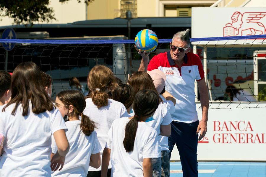 
	Andrea Lucchetta durante un'edizione passata dell'iniziativa&nbsp;

