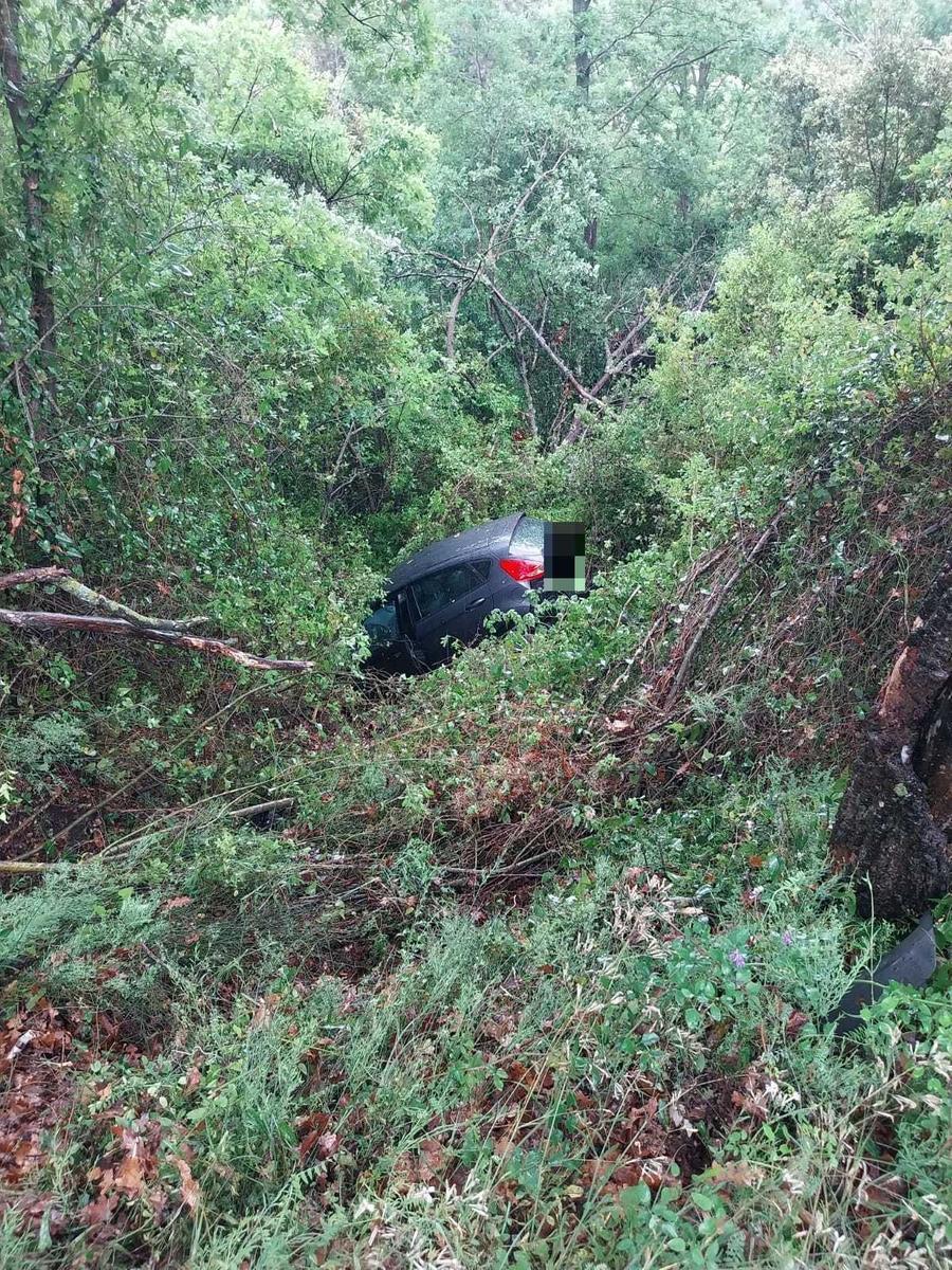 
	L'auto nella scarpata

