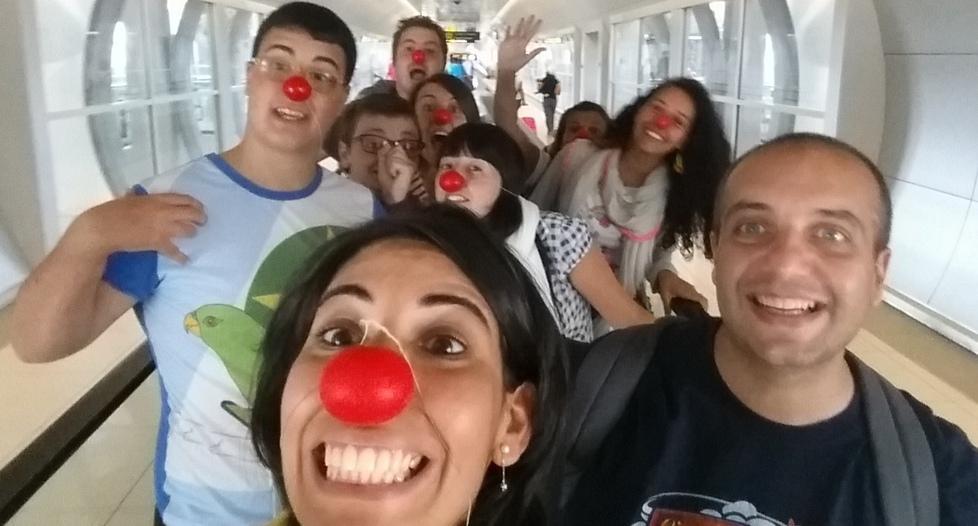 I clown della Caritas in missione in Romania 