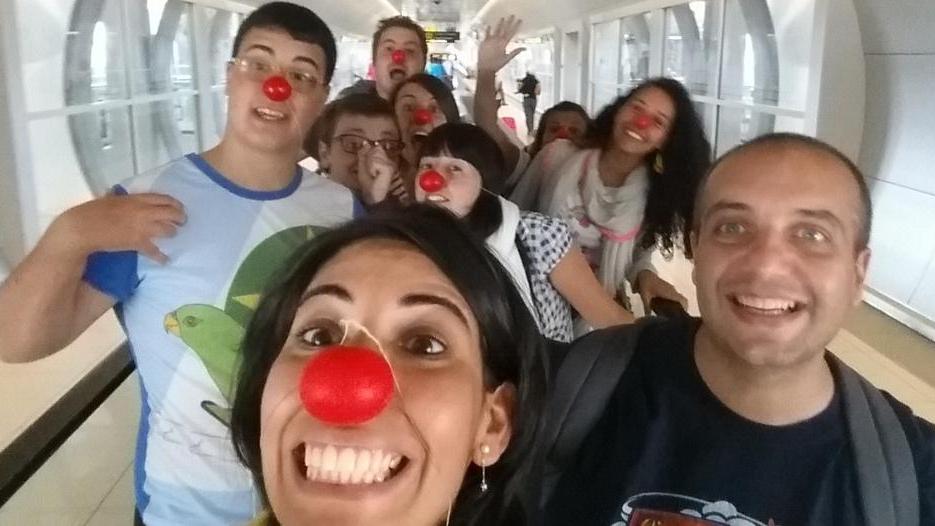 I clown della Caritas in missione in Romania 