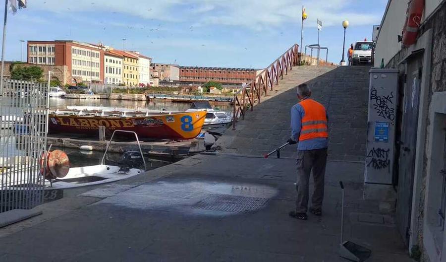 
	Il punto dove &egrave; stato trovato l'imprenditore versiliese

