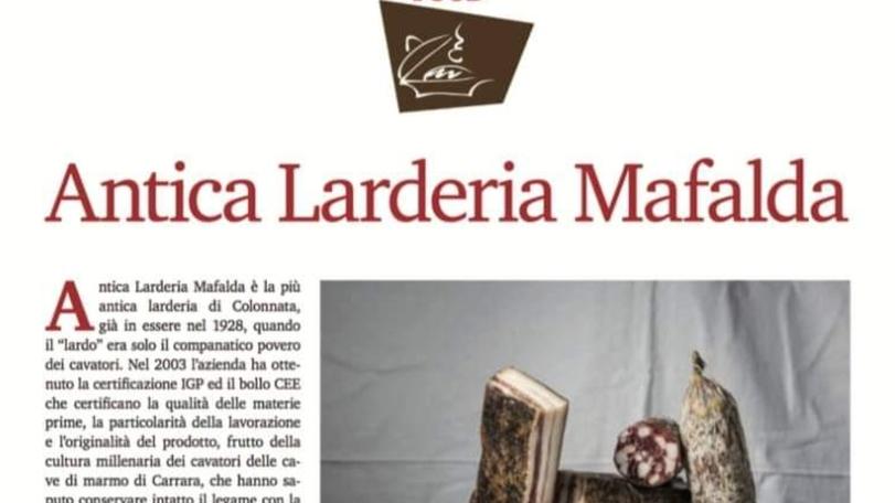 Colonnata, l’antica larderia Mafalda ottiene il prestigioso premio Forbes