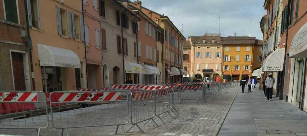 Carpi. Corso Roma, ecco i ristori Ma cantiere fino a giugno 