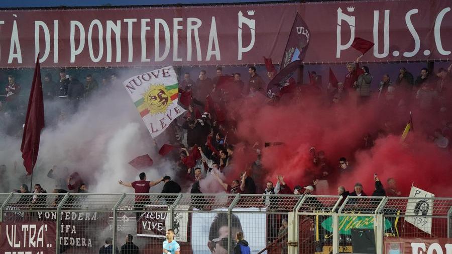 Il Pontedera giocherà la seconda gara dei playoff a Gubbio (Foto di Franco Silvi)