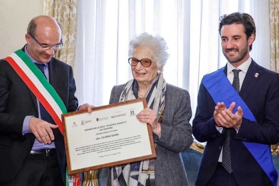 Premio per la pace “Giuseppe Dossetti” 2023 a Liliana Segre e a Emergency