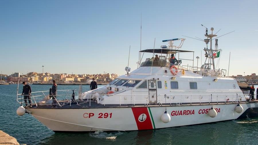 La Motovedetta sarda CP 291 a Pantelleria per missione Sar