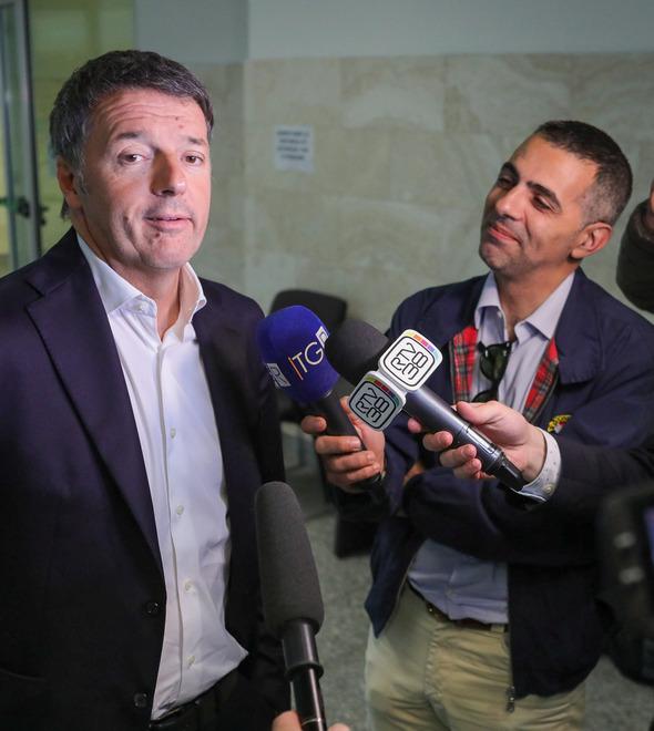 Matteo Renzi al palazzo di giustizia di Firenze