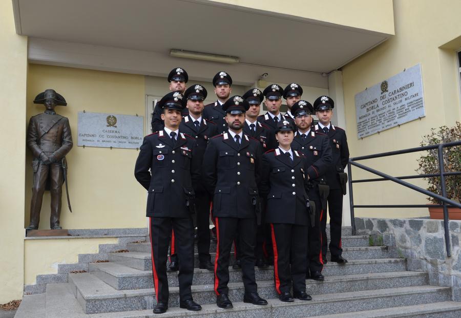 
	I 12 nuovi carabinieri appena arrivati a Prato

