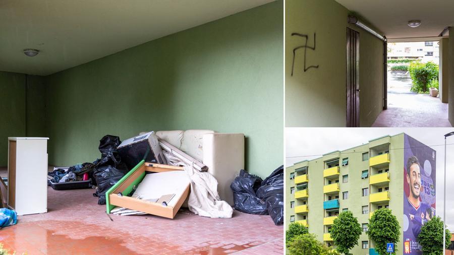 Firenze, svastiche e notti di follia: il palazzo di Astori ostaggio dei nazi bulli