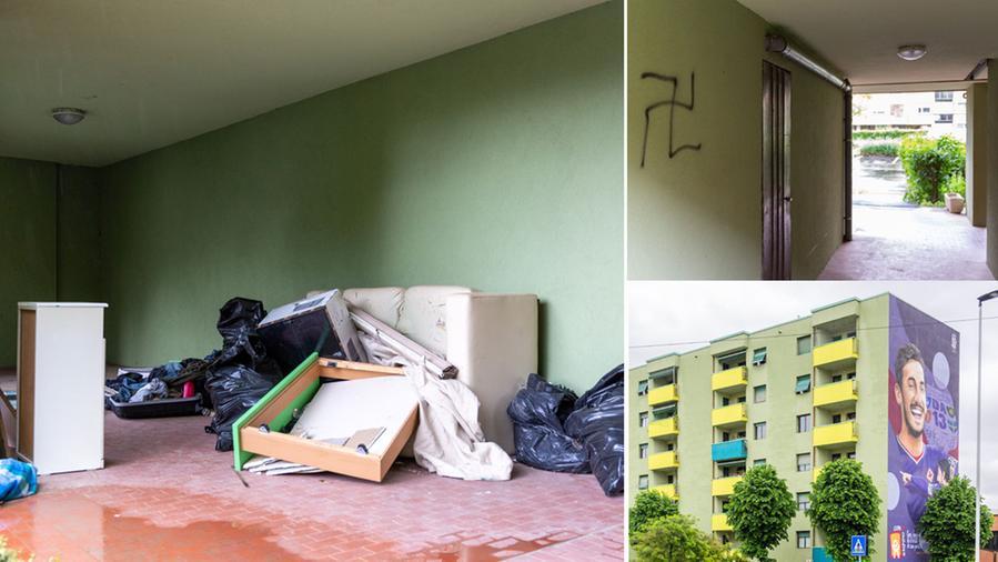 Firenze, svastiche e notti di follia: il palazzo di Astori ostaggio dei nazi bulli