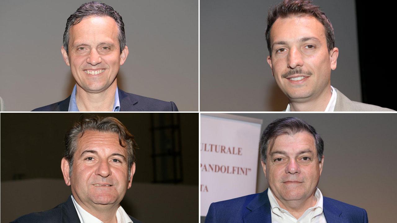 In senso orario: Luca Mori, Lorenzo Borzonasca, Alberto Giovannetti, Massimiliano Simoni