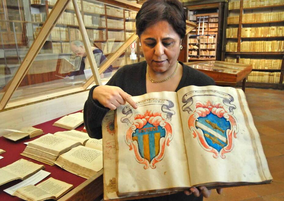 Teresa Dolfi in una foto di quando lavorava alla Forteguerriana
