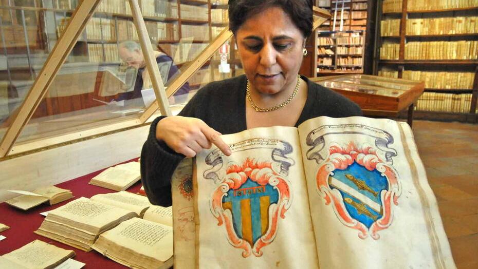 Teresa Dolfi in una foto di quando lavorava alla Forteguerriana