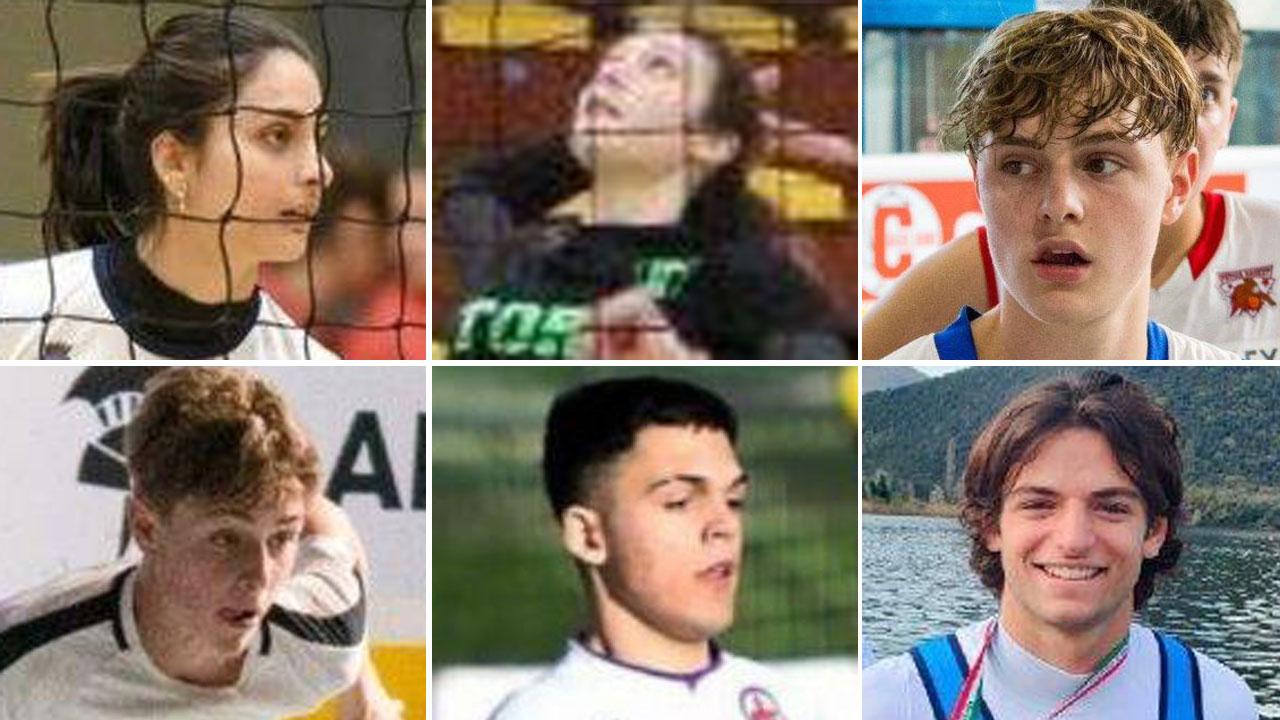 In ordine Naomi Sgherri, Margherita Baratta, Edoardo Tesi, Lorenzo Tesi, Alessio Ciraudo e Francesco Garruccio