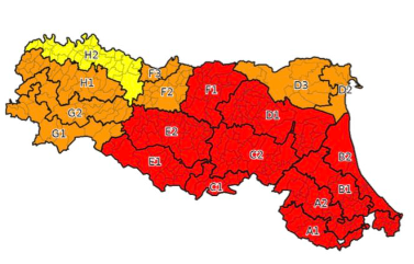 Maltempo/ Maltempo, allerta Rossa domani in Emilia Romagna. Pioggia abbondante nel Modenese. A Ravenna chiuse le scuole