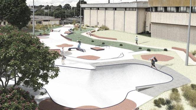 
	Il rendering del progetto dello skatepark a Monte Mixi

