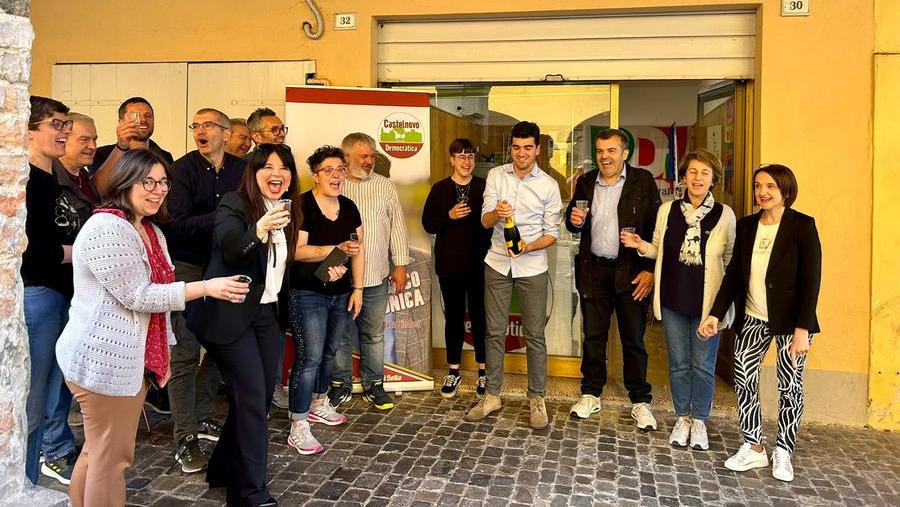 La festa del sindaco rieletto Francesco Monica