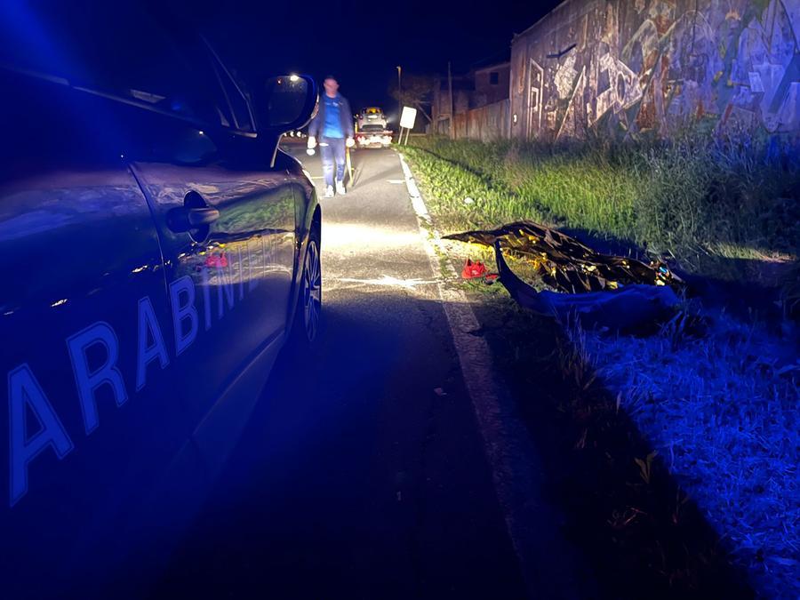 
	Il luogo dell'incidente in via&nbsp;di Montevisi&nbsp;<em>(foto di Franco Silvi)</em>

