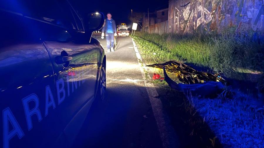Il luogo dell'incidente in via di Montevisi <em>(foto di Franco Silvi)</em>