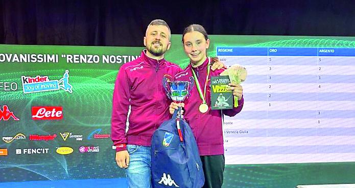 Scherma Meggy Matrizi sul podio. È medaglia di bronzo a Riccione 