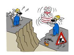 La vignetta di Gef: il triste decimo compleanno della strada interrotta