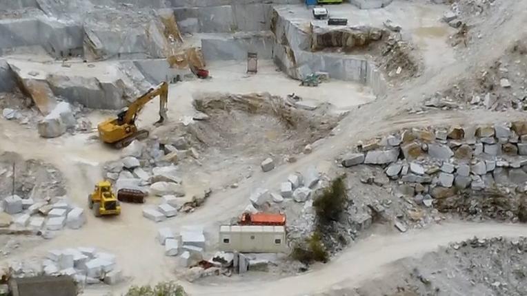 La cava teatro della tragedia di sabato mattina