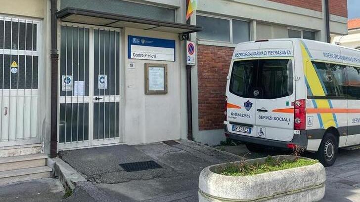 Il centro prelievi della Misericordia di Tonfano