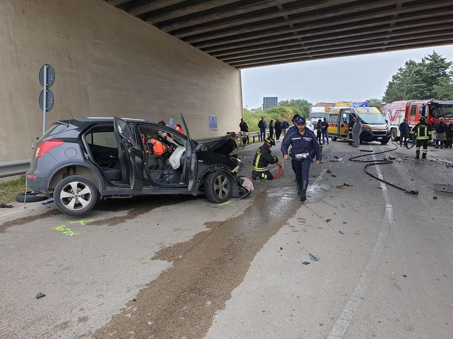 
	L'incidente in via Caniga<em> (foto Ivan Nuvoli)</em>

