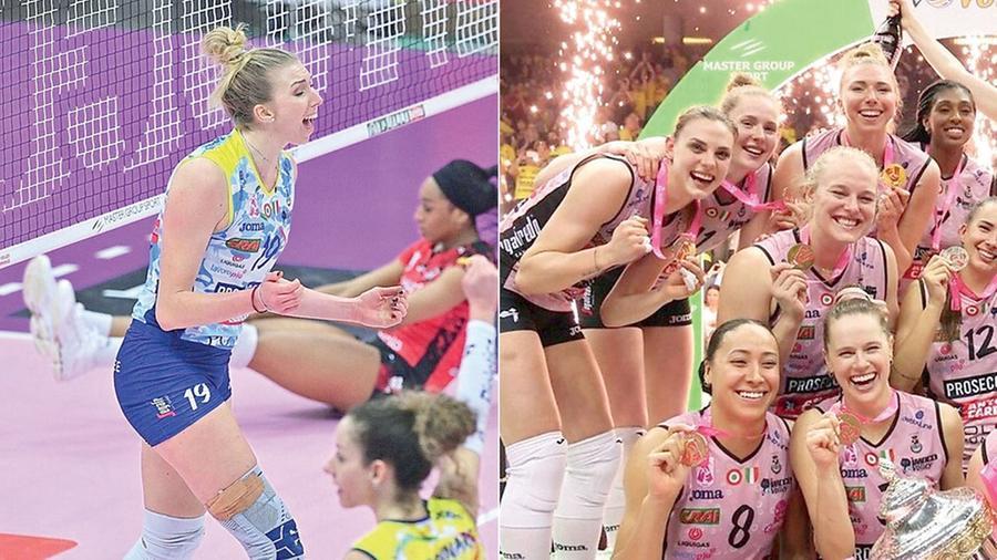 Piombino, Sarah Fahr è tornata a sorridere con in tasca il suo terzo scudetto