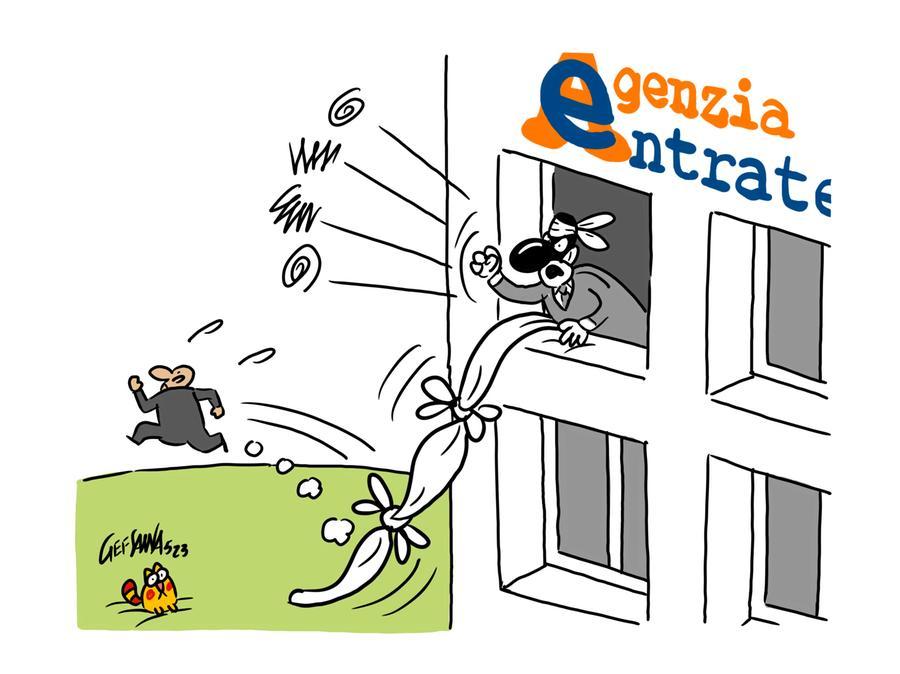 La vignetta di Gef: evasione fiscale record nell’isola