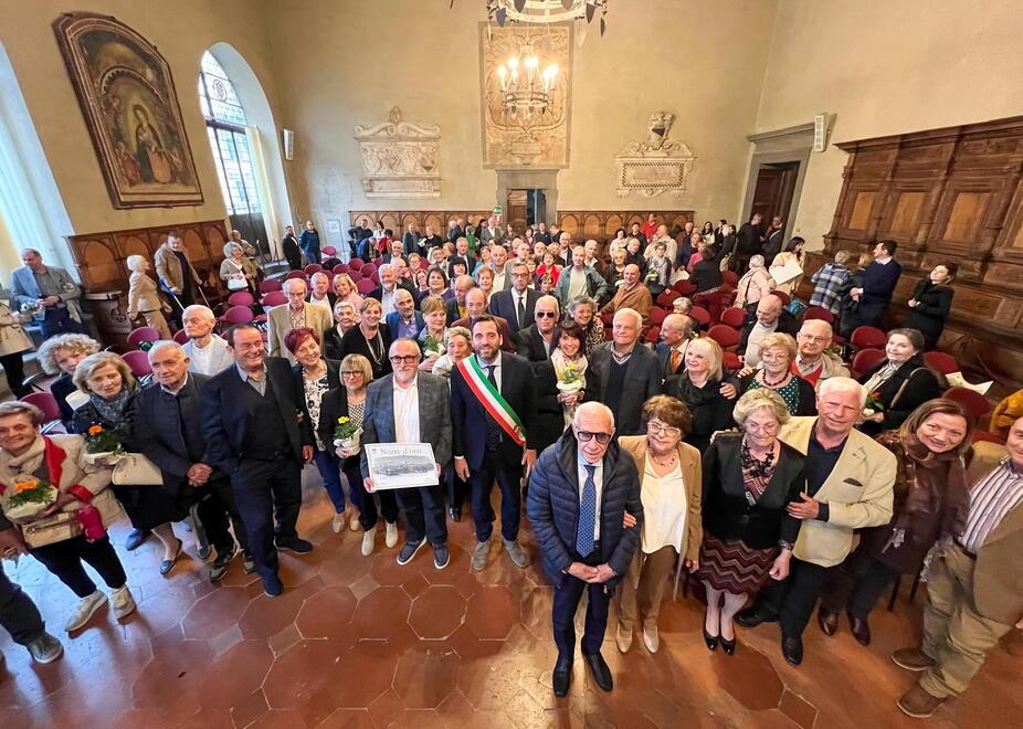 Pistoia premia le sue coppie d’oro: tutti i nomi dei festeggiati