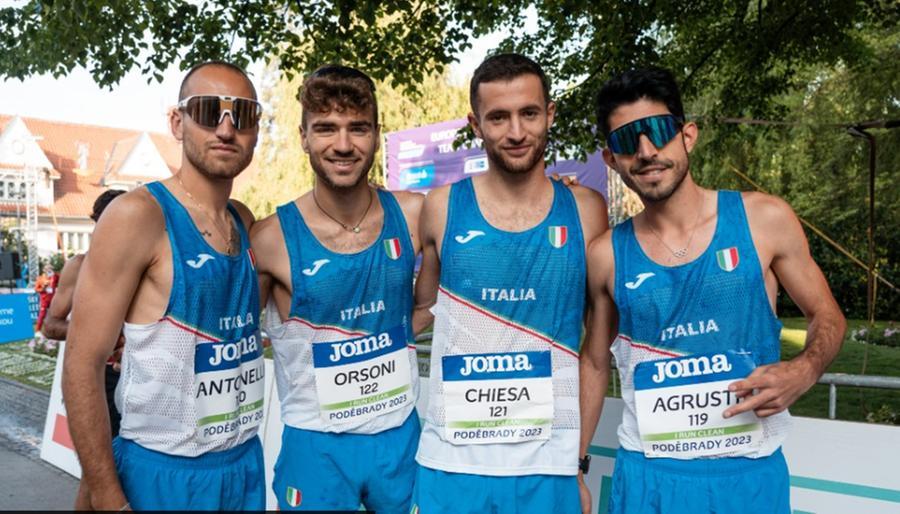Agrusti d’argento agli europei a squadre di marcia