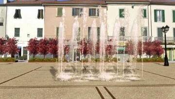Una simulazione grafica della “nuova” piazza della Repubblica a Ponsacco