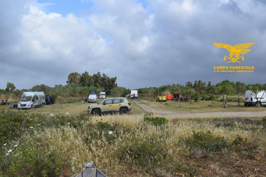 Forestale, scoperto con i droni un campeggio abusivo nel Sulcis