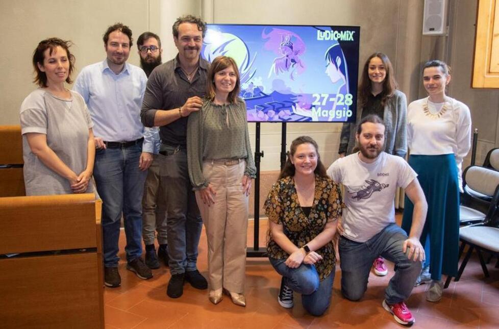 Un momento della presentazione della diciottesima edizione di Ludicomix